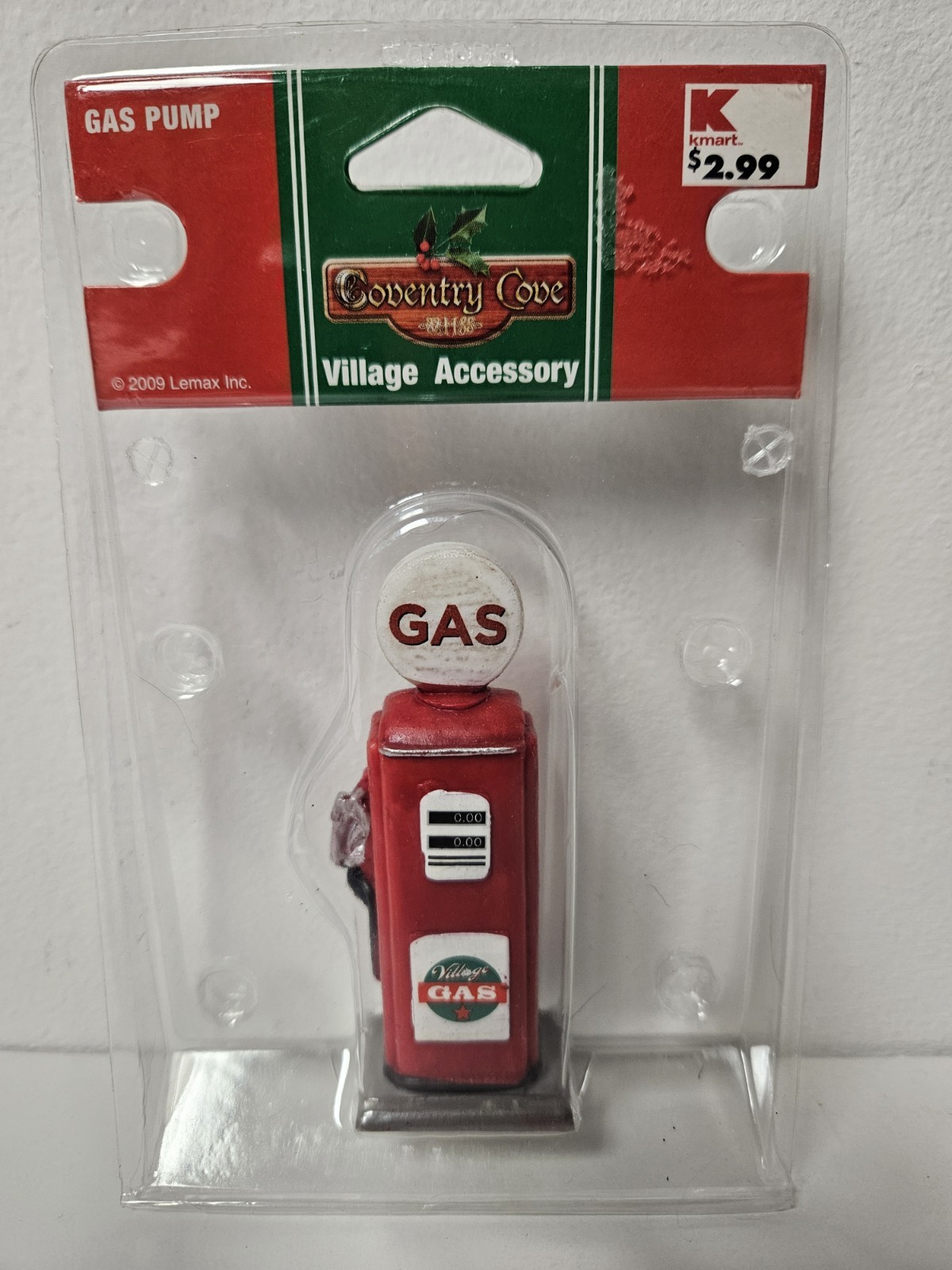 Lemax 2009 Coventry Cove Christmas Village Gas Pump Accessory #94022KM Kmart New