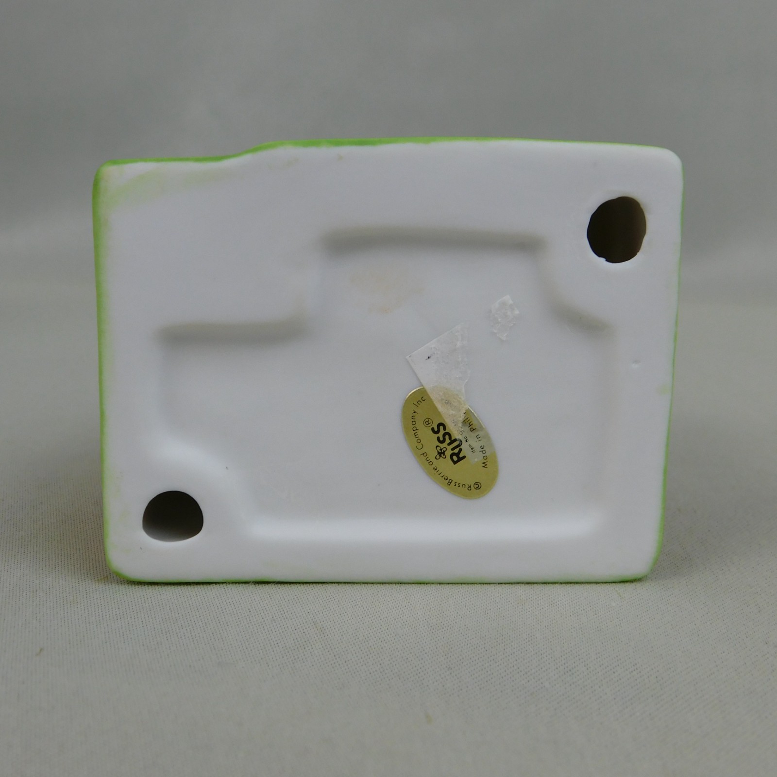 2pc Set Russ Springtime Meadow Porcelain Miniature Easter Village Houses