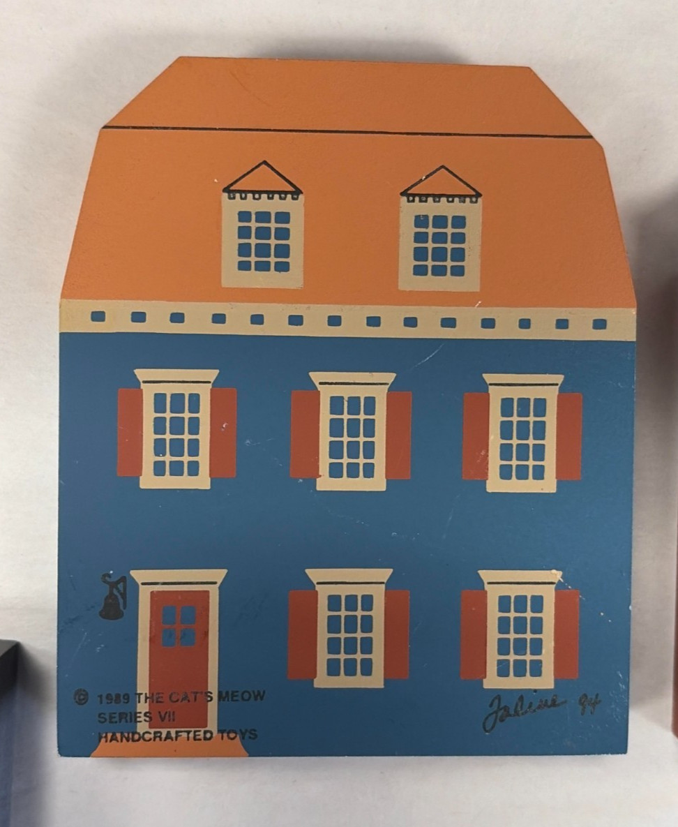 Vintage The Cats Meow Village Collectable 10 Pieces 90’s