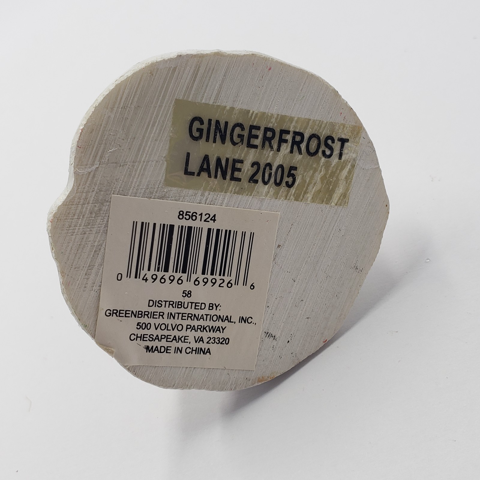 Greenbrier International Gingerfrost Lane 2005 Christmas Village Lot