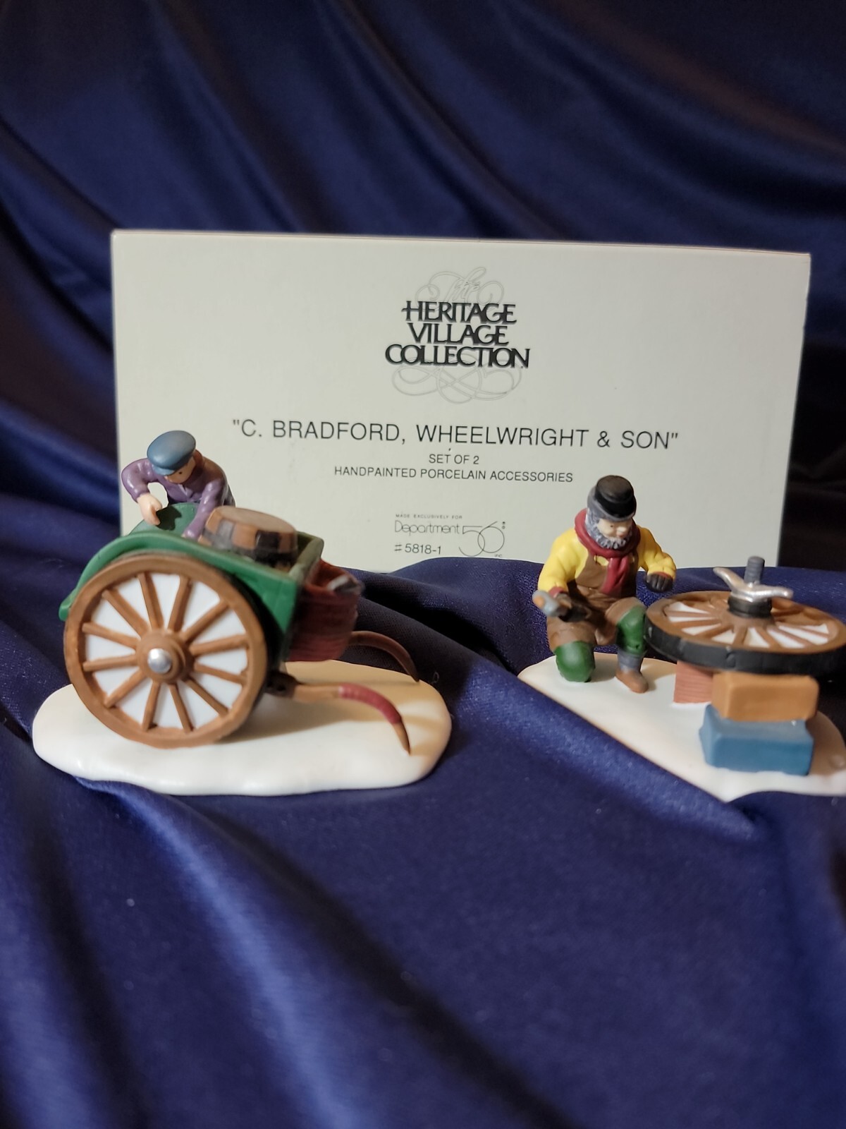 DEPT 56 Heritage Village Collection – C. BRADFORD WHEELWRIGHT & SON #5818-1 EUC