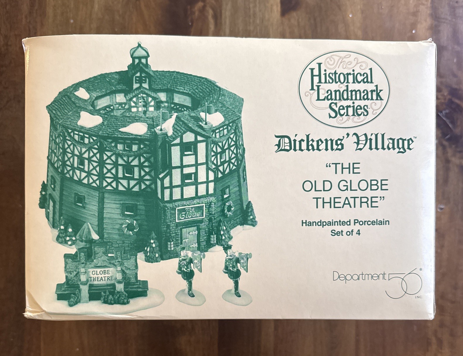 RARE DEPT 56 HISTORICAL LANDMARK SERIES “THE OLD GLOBE THEATRE” 1998 NEW