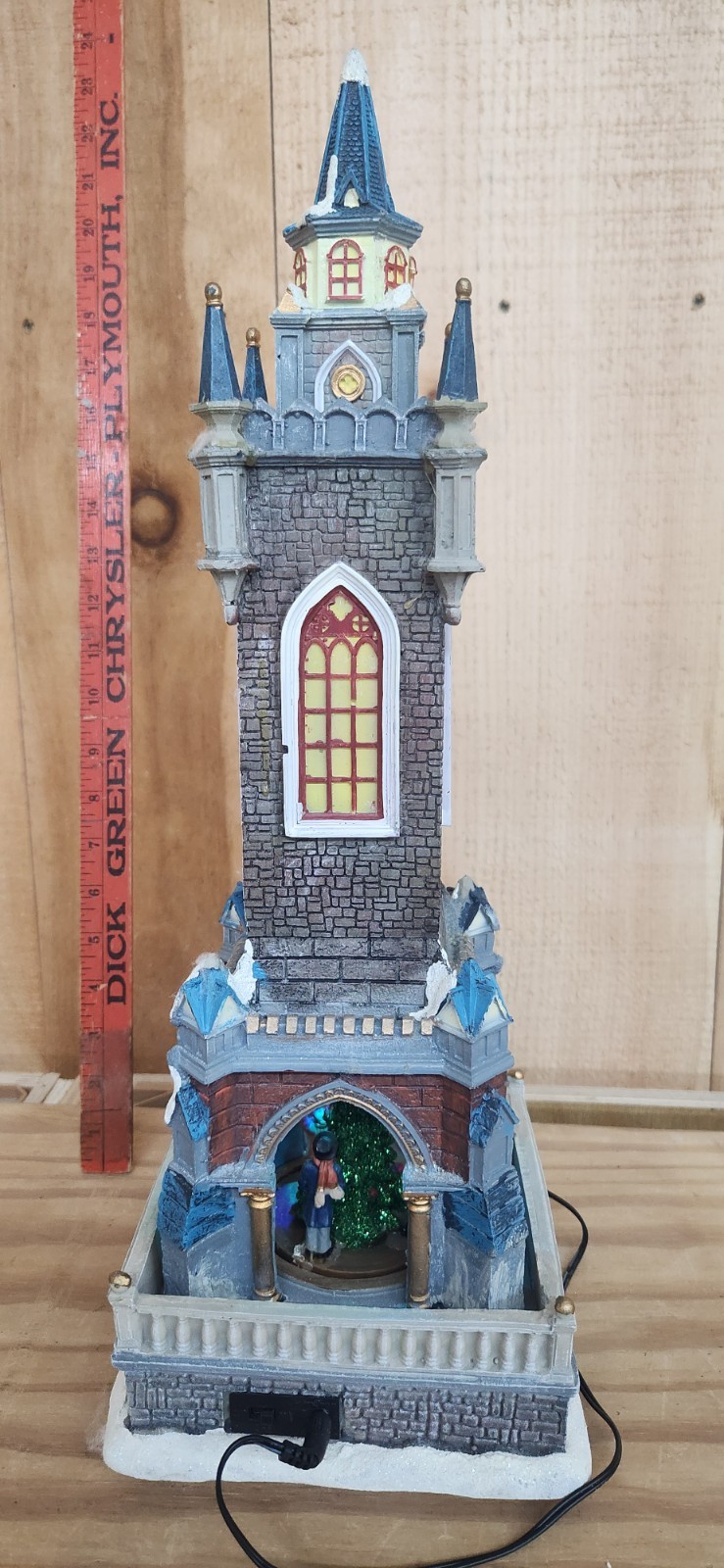 Christmas Small Village Decorations Church, Quilt Shop, Train Set, And A House