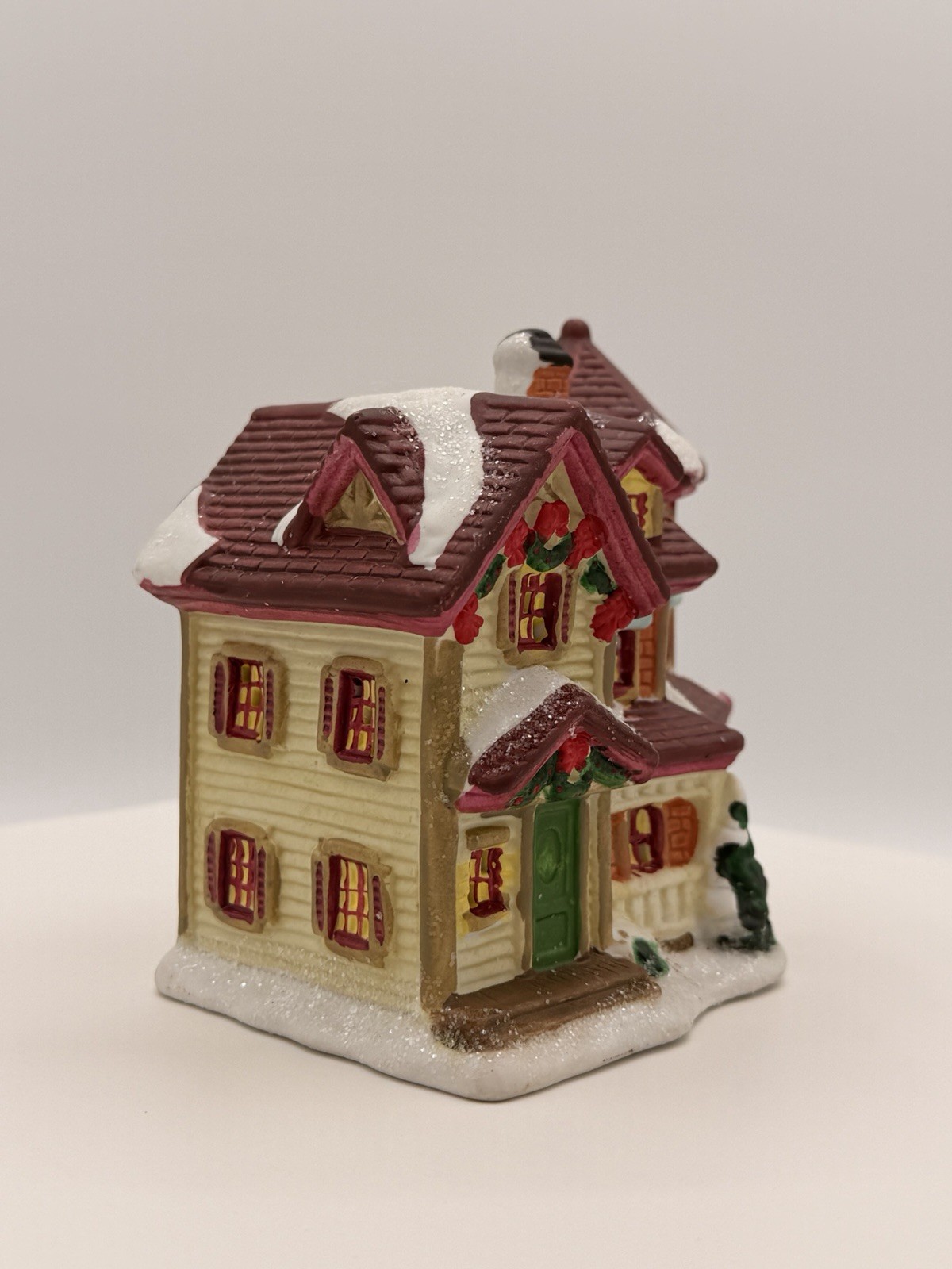 Cobblestone Corners 2004 Turret Home Windham Christmas Village Green A40