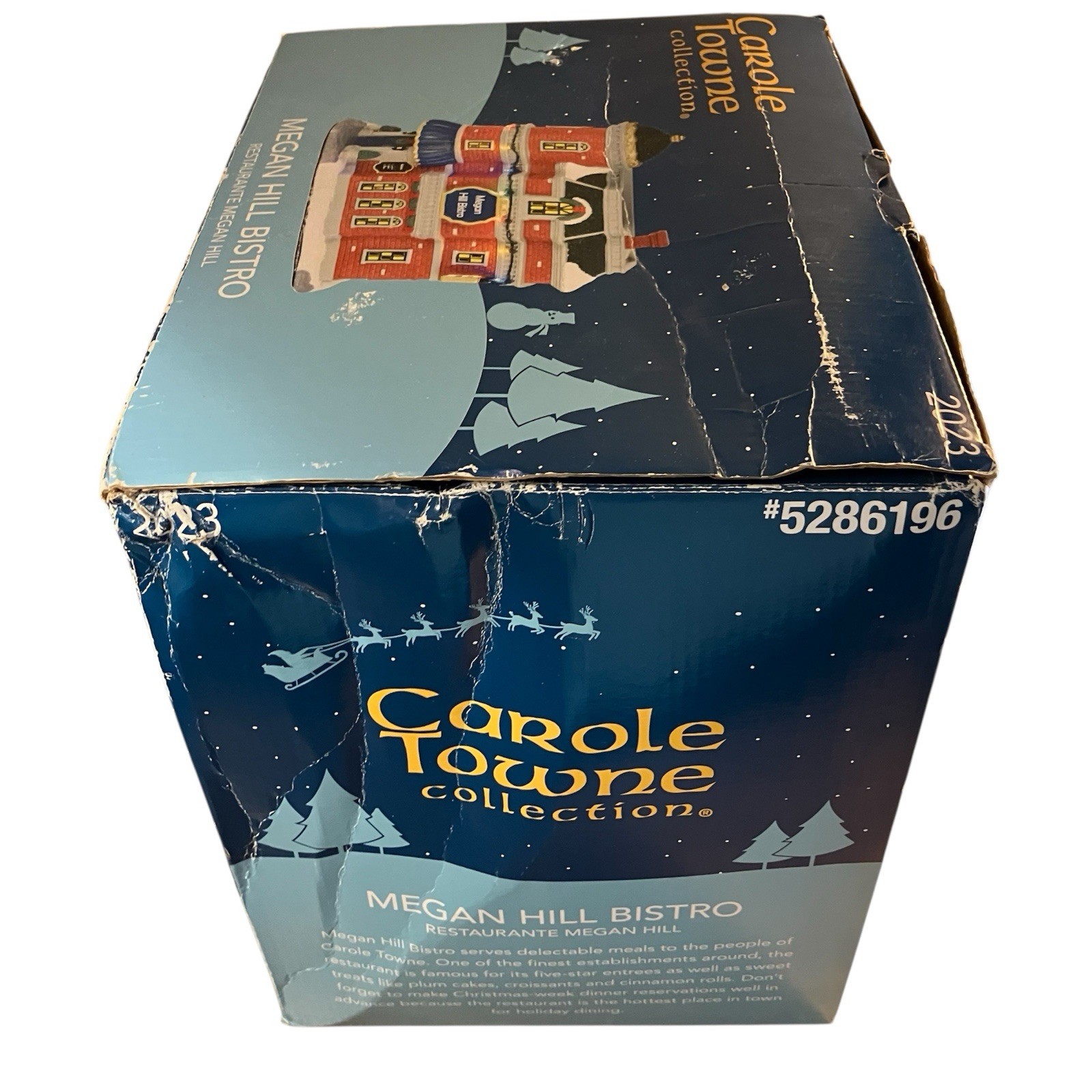Carole Towne Megan Hill Bistro 2023 Christmas Village LED Lights NEW OPEN BOX