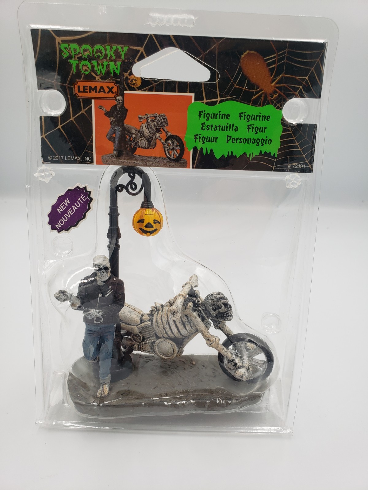 Lemax Bad To The Bone -Spooky Town -Carnival -Halloween Biker *NIB*