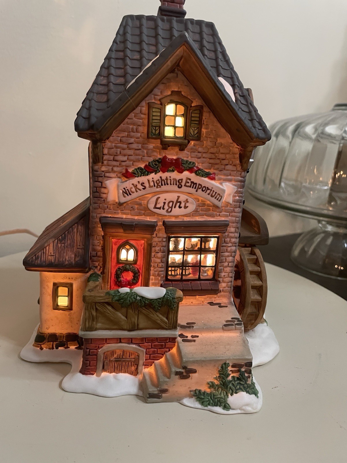 Holiday Time Nick’s Lighting Emporium Lighted Christmas Village House w/ Box