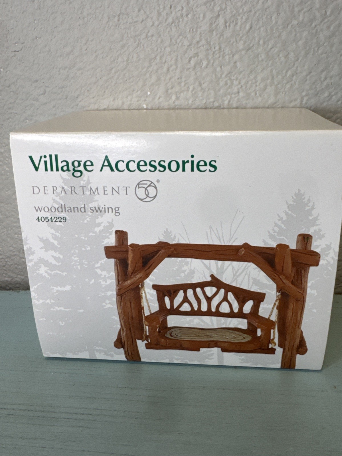 Dept 56 Woodland Swing Village Accessories #4054229 w Original Box