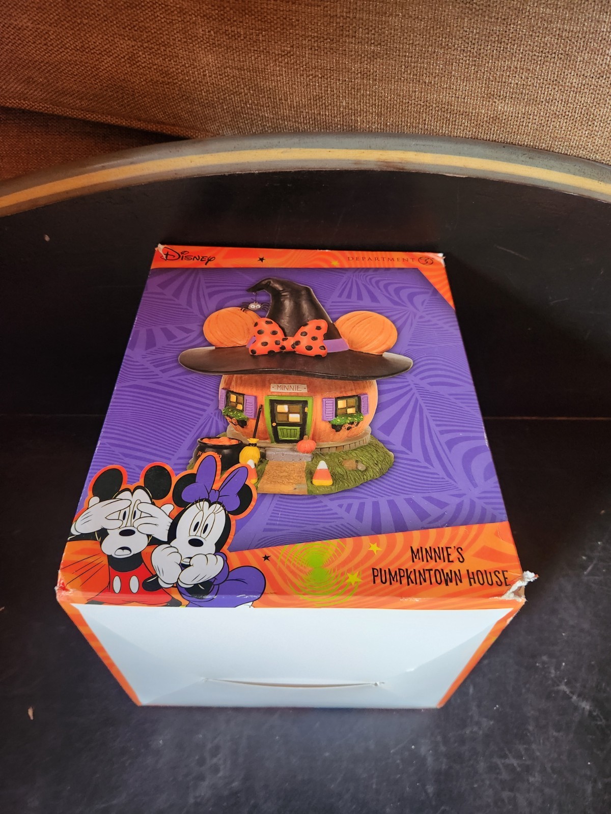 Dept 56 Disney Village Minnie’s Pumpkintown House Halloween Lit Building 6007727
