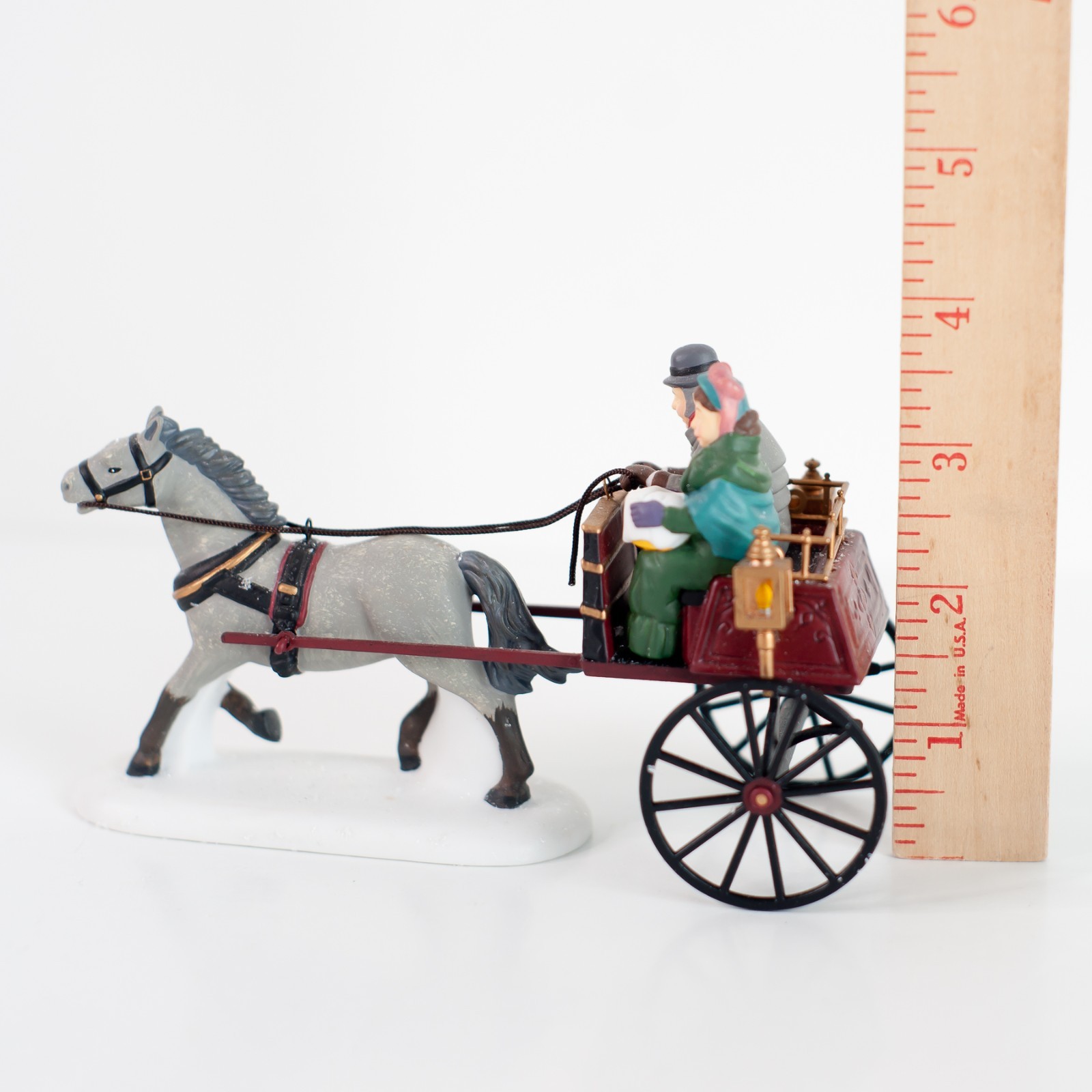 Department 56 Red Christmas Sulky #56.58401 Dickens Village Porcelain