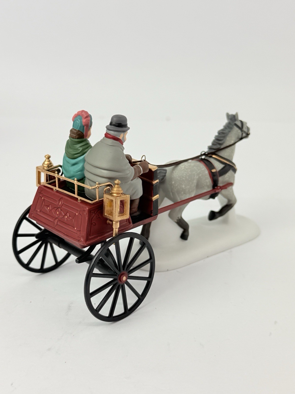 Dept 56 The Heritage Village “Red Christmas Sulky” 58401 Dickens Village Series