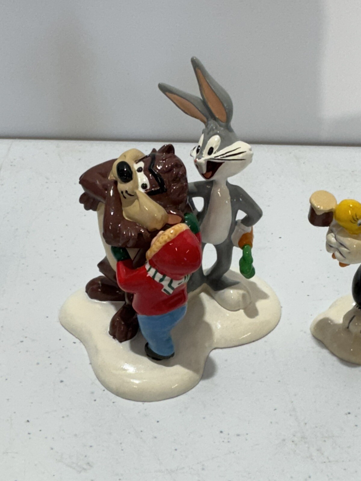 DEPT 56 SNOW VILLAGE 1999 THE LOONEY TUNES ANIMATION FILM FESTIVAL SET OF 4