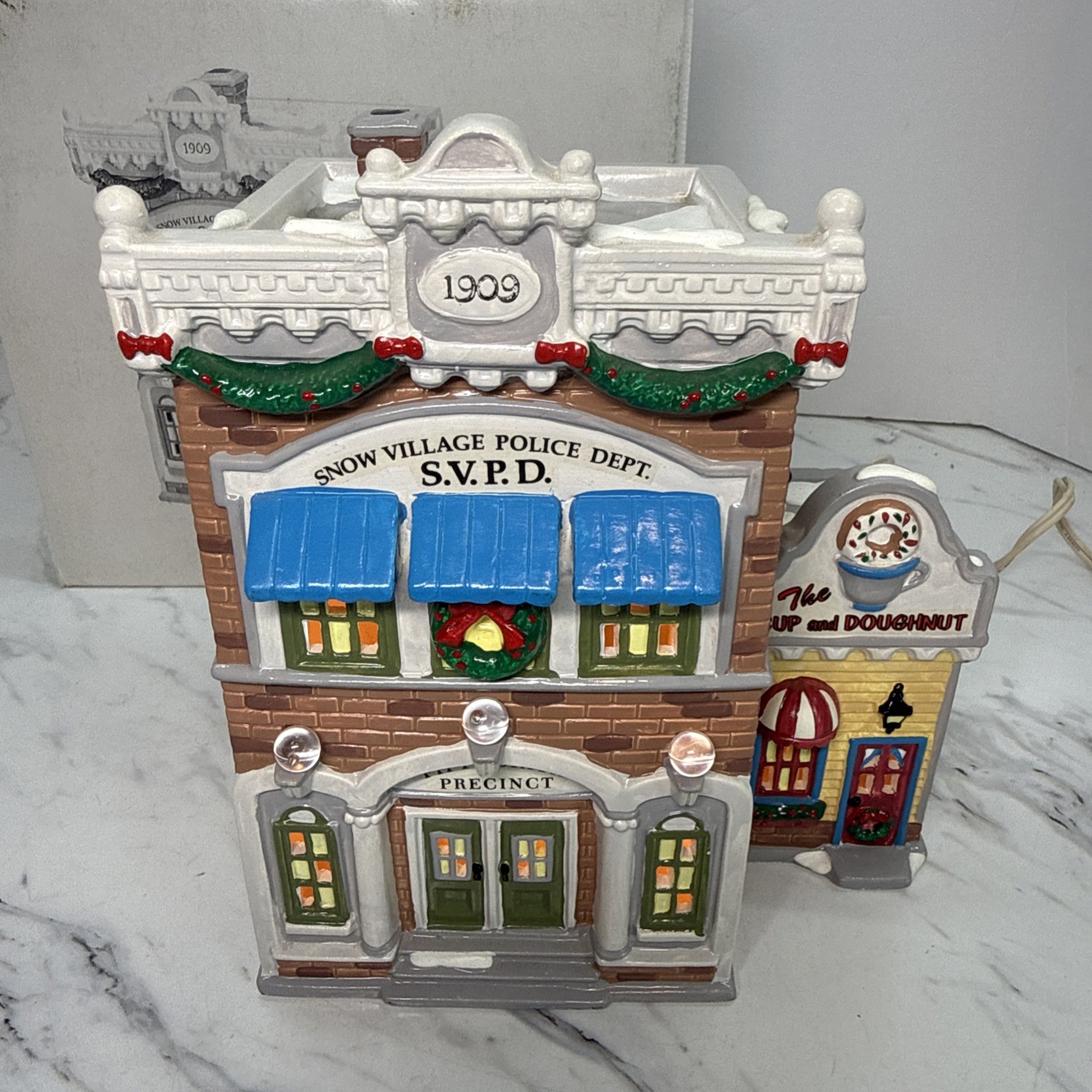 Department 56 Snow Village Village Police Station #54853 Retired VTG