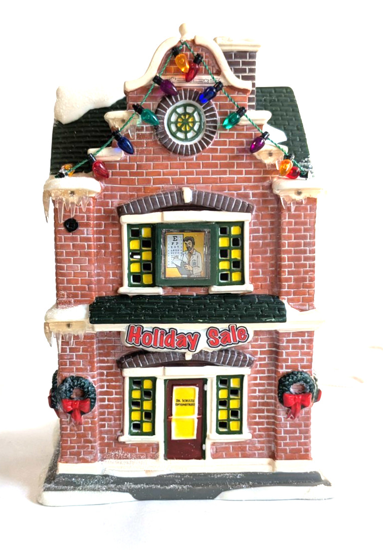 Department 56 A Christmas Story Schultz Optometry 50th Anniversary (No Flag)