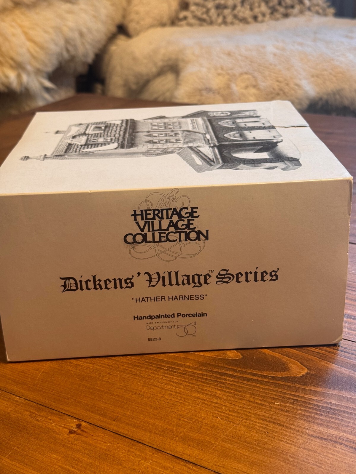 Vintage Dept. 56 Dickens Village 1994 Hather Harness Building in Box