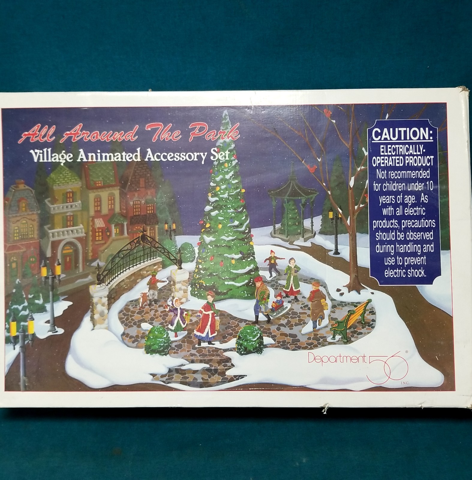 PICK UP ONLY Department 56 All Around The Park Animated Village Set WORKS 5247-7