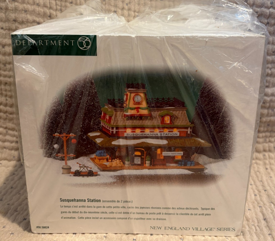 Dept 56 Susquehanna Station #56624 New England Village NEW IN BOX Set of 2
