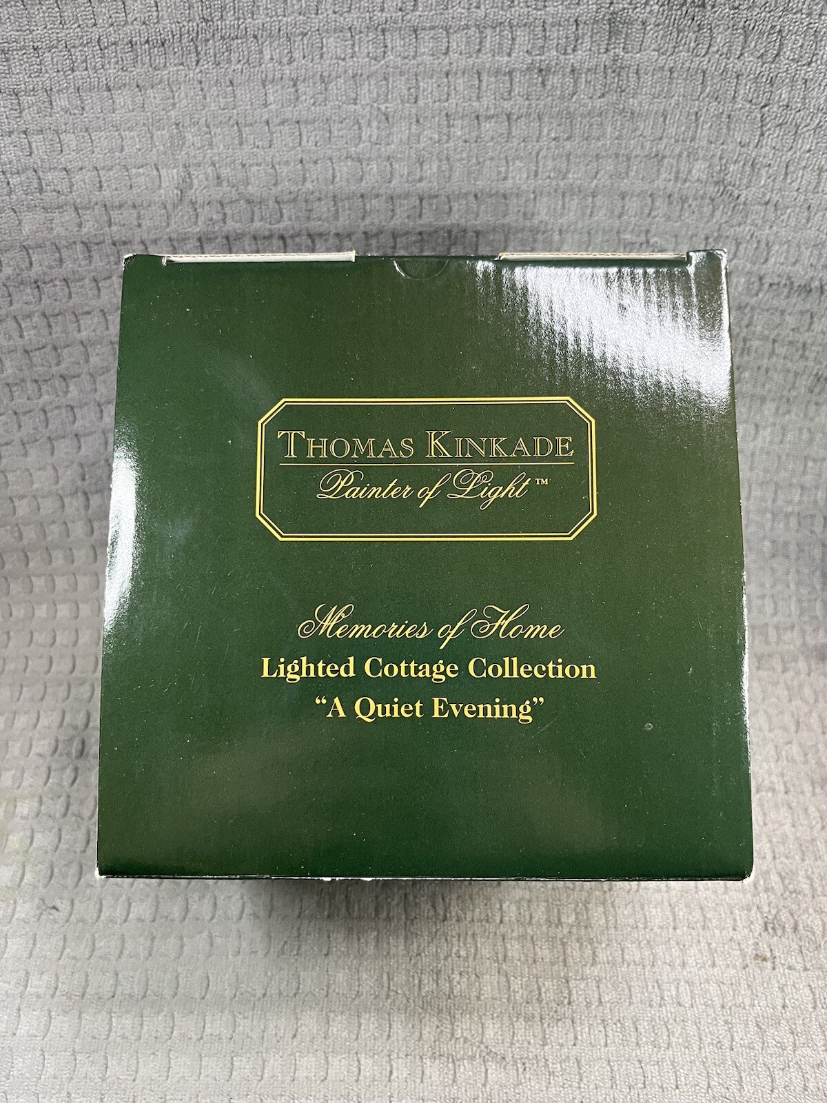 Thomas Kinkade Lighted Cottage Collection Painter Of Light “A Quiet Evening” New