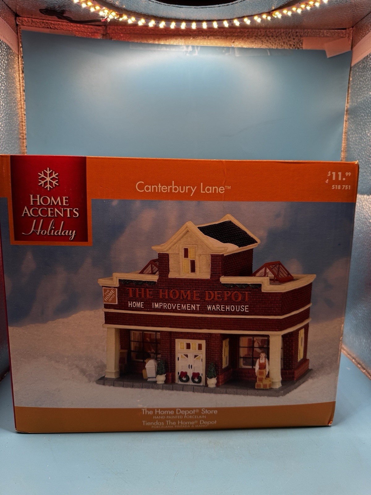 Canterbury Lane 2017 Home Depot Store Porcelain Lighted Christmas Village NIB