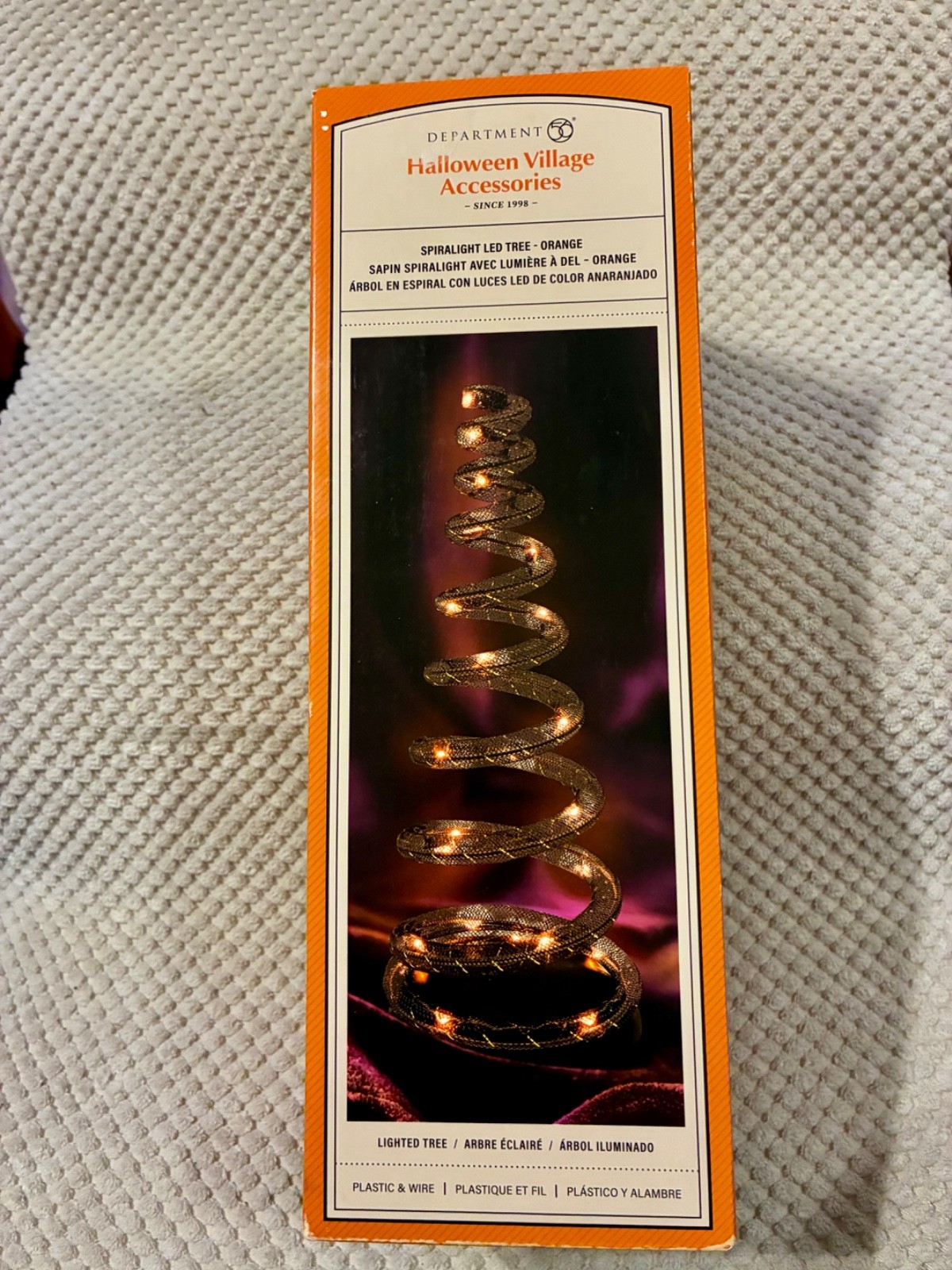 Dept 56 SPIRALIGHT LED TREE, Halloween Village Accessory 6014534 NEW 2024