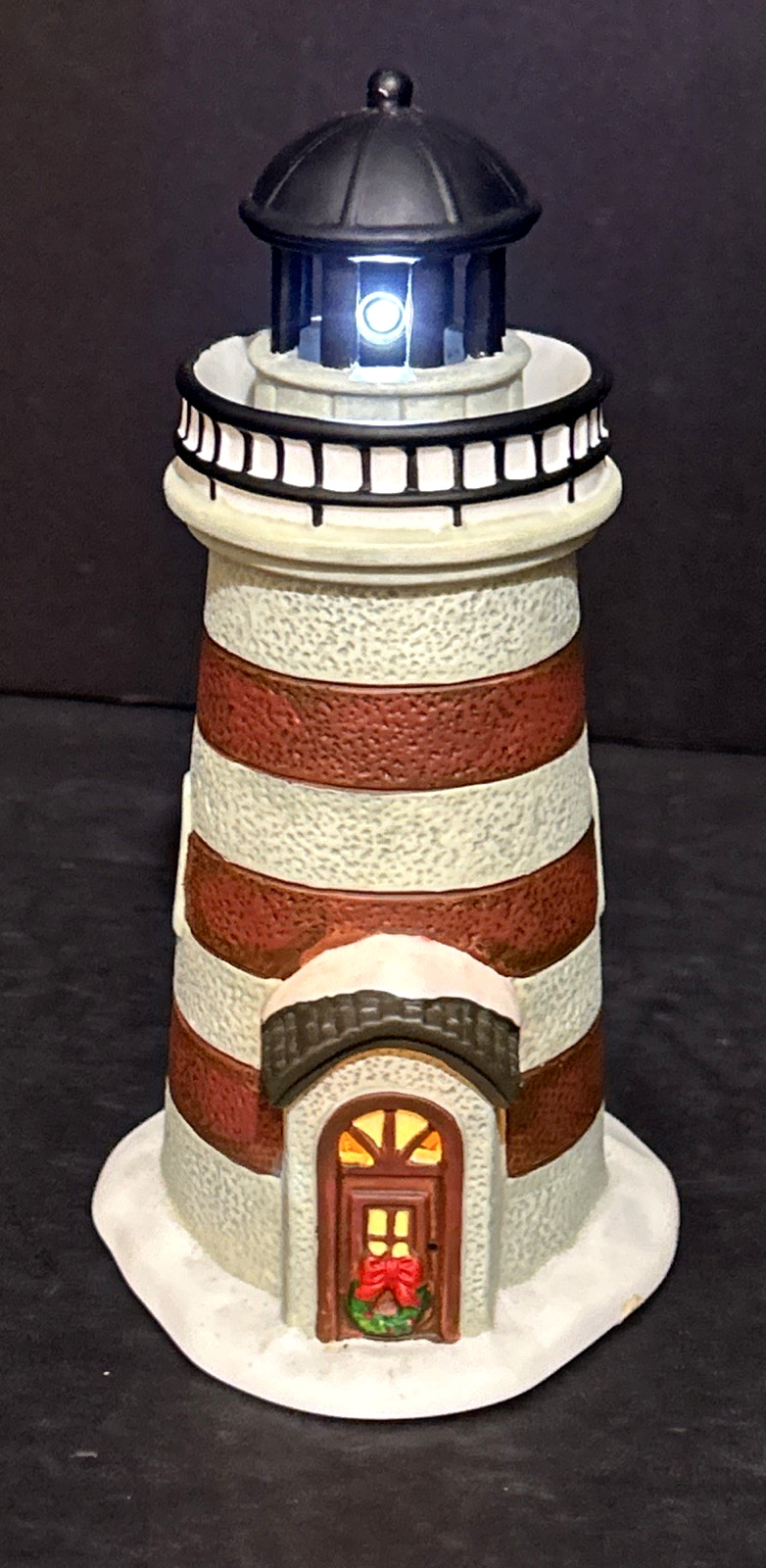 2006 Bayside Lighthouse Blue Waters Collection Lighted Beacon Christmas Nautical