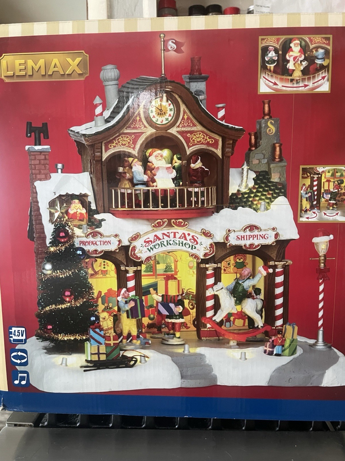 Lemax Santa’s Workshop Sights, Sounds, & Motion Wonderland Village #35558 Works