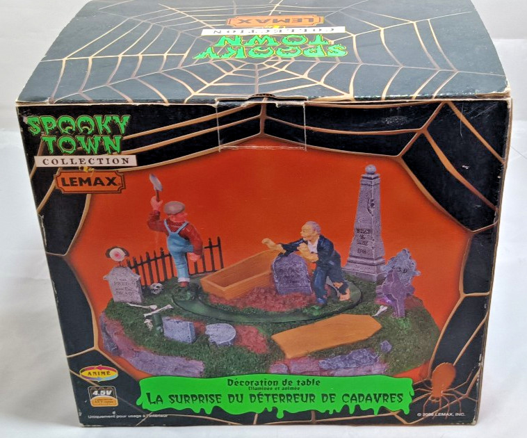 Lemax Spooky Town – Retired Grave Robbers Surprise 2008 #84741
