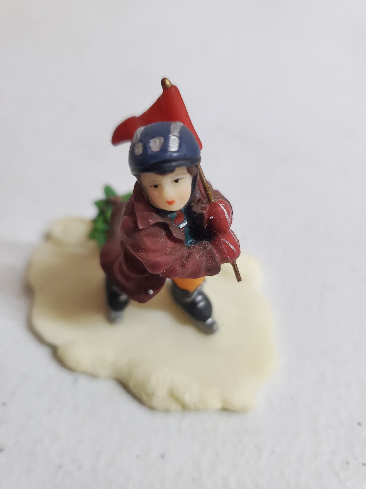 O’Well Christmas Village Skating Boy Skater Children Figurine People Snow Ice