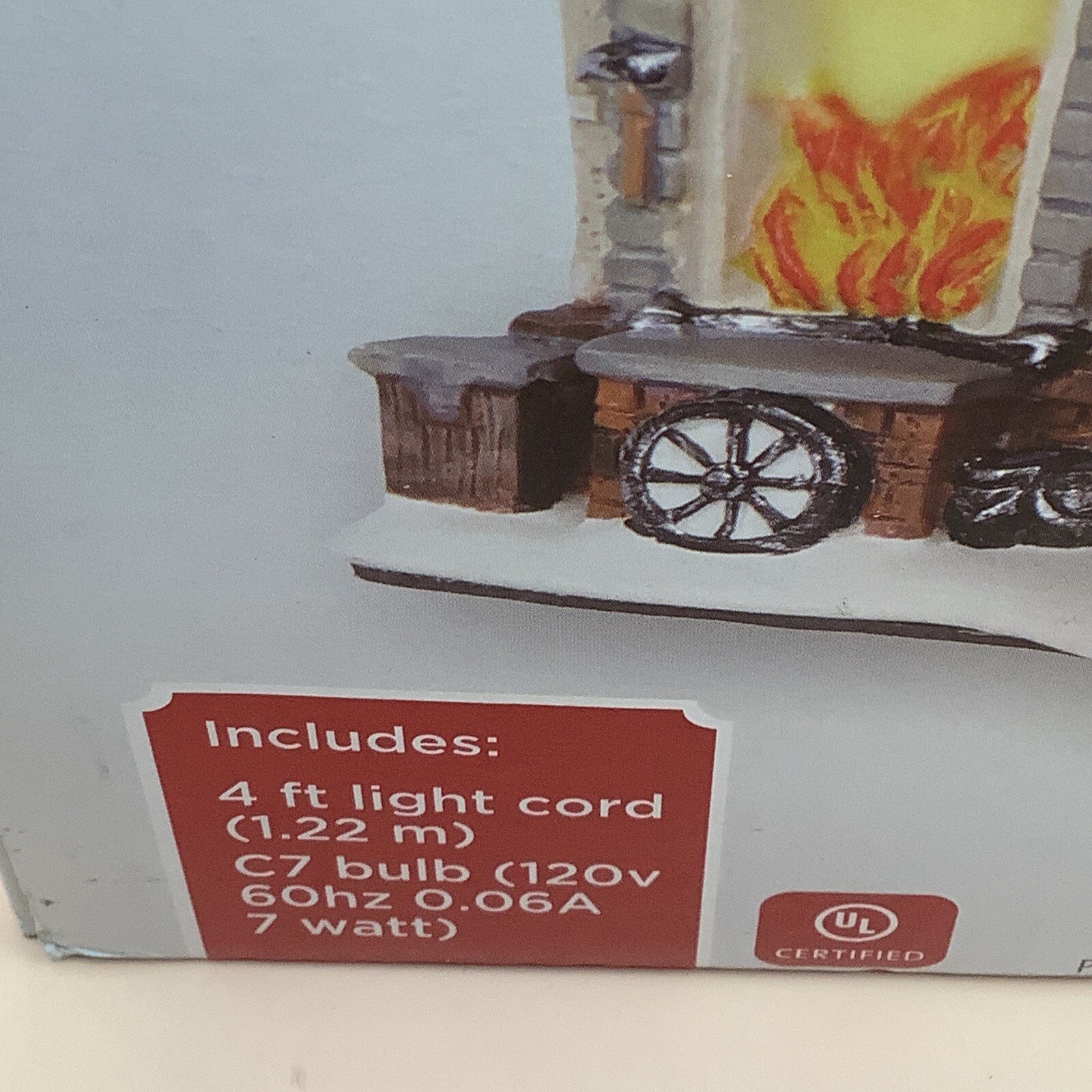 Holiday Time Blacksmith Shop Light Up Village Collectible Decor Piece