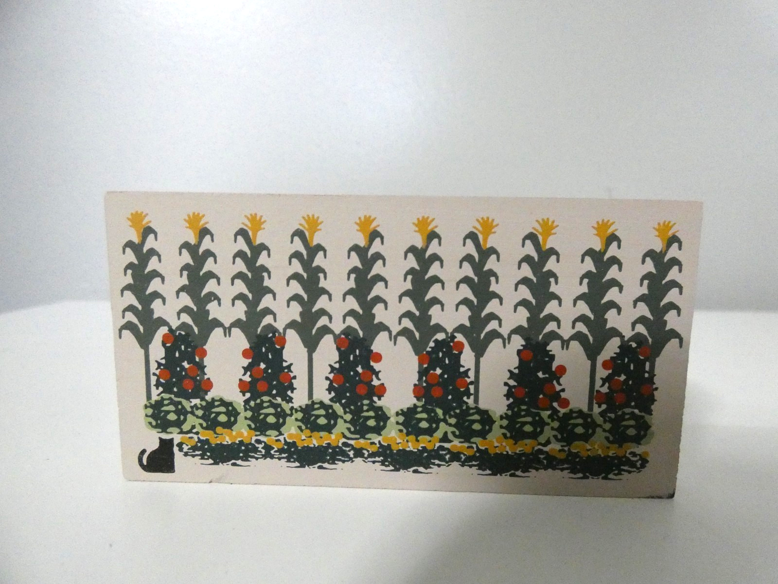Cat’s Meow ’91 Wood Painted Amish Garden Farm Shelf Sitter