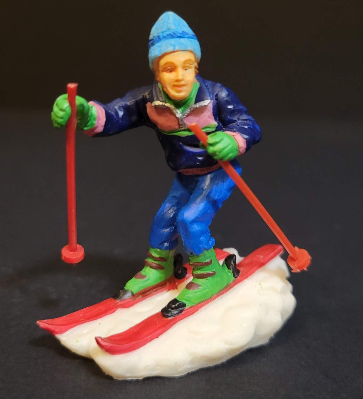 Lemax Christmas Village Town Giant Slalom 62164 Downhill Snow Skiing Ski Skier
