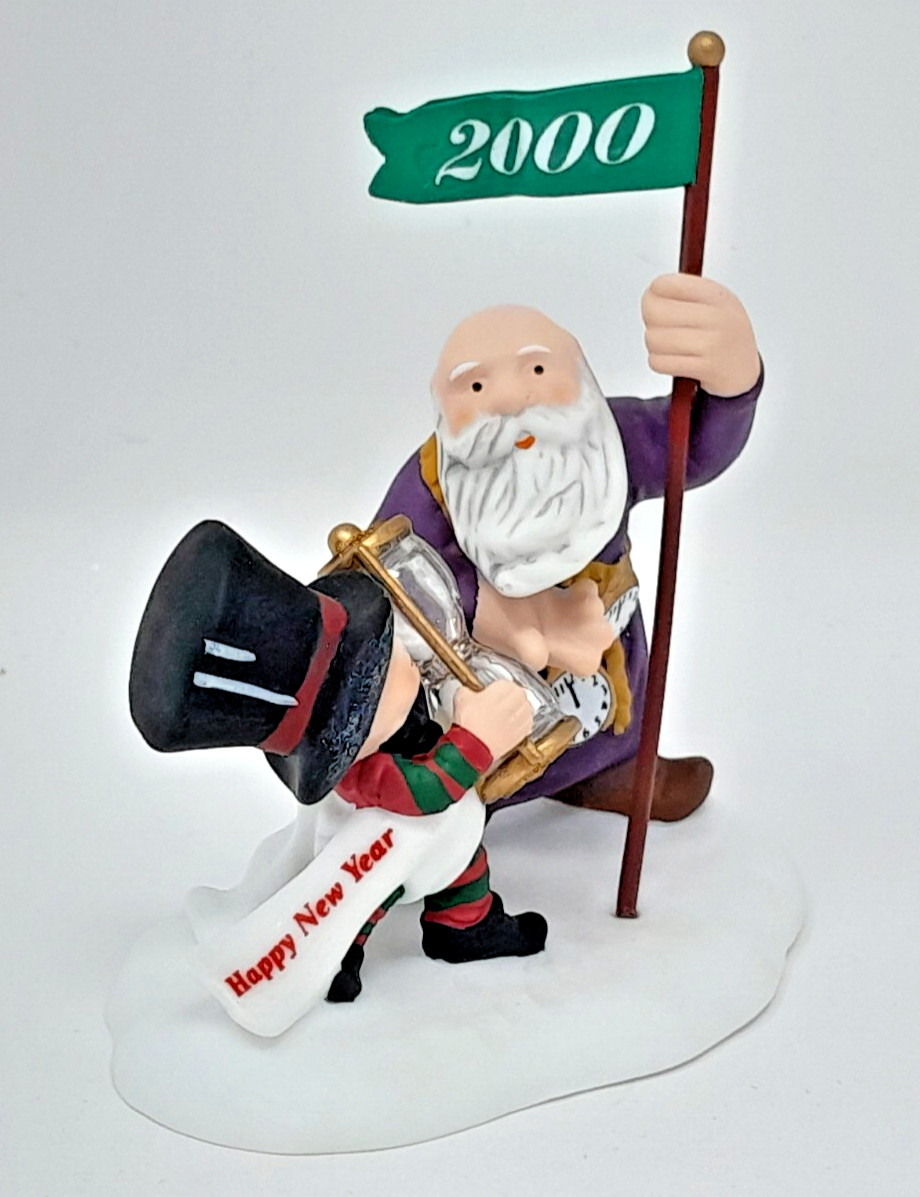 Department Dept 56 North Pole Series Happy New Year Figure NIB 56433 Retired NEW