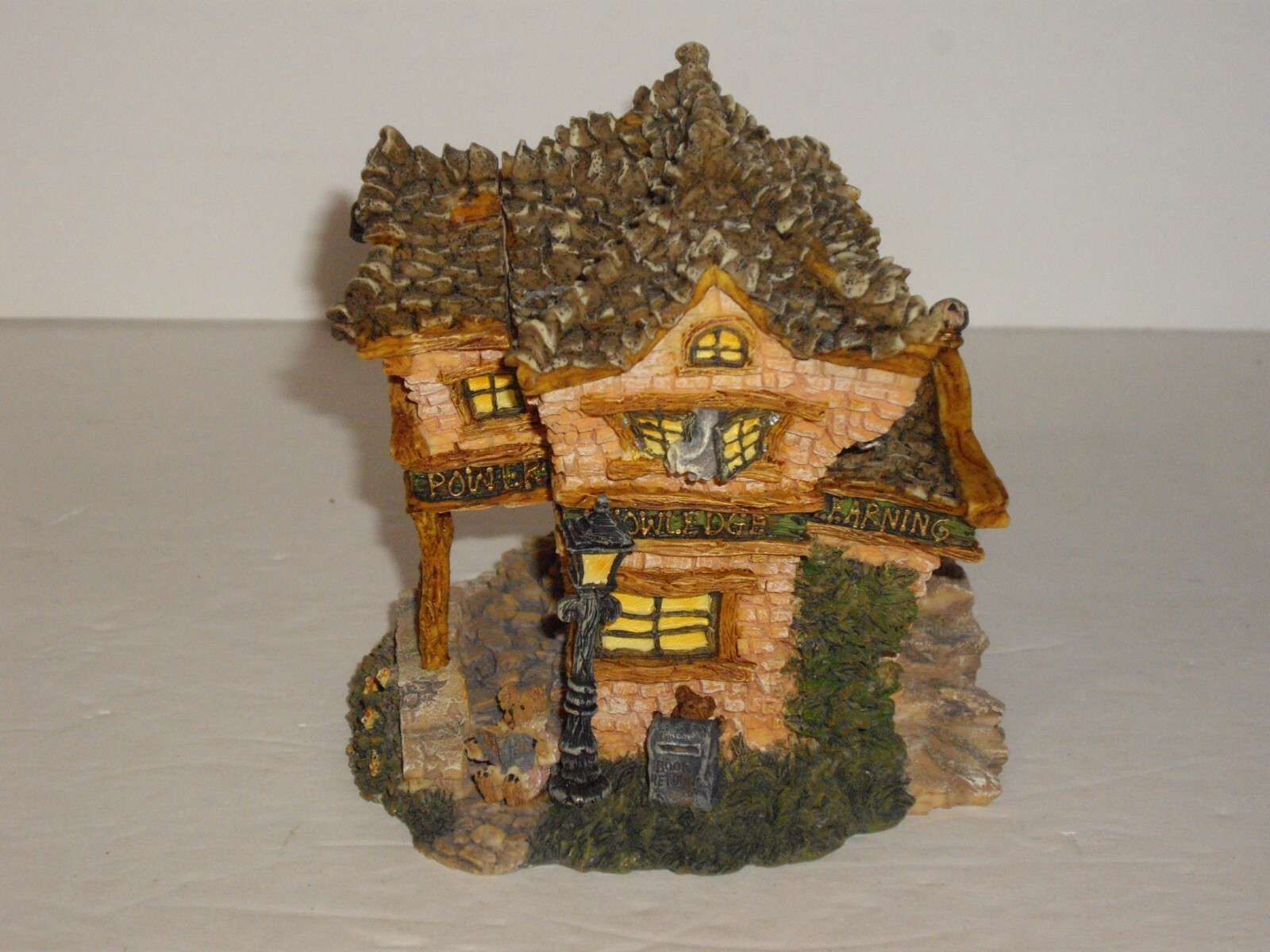 2000 Boyds Town Bearly Built Villages Public Library First Edition box