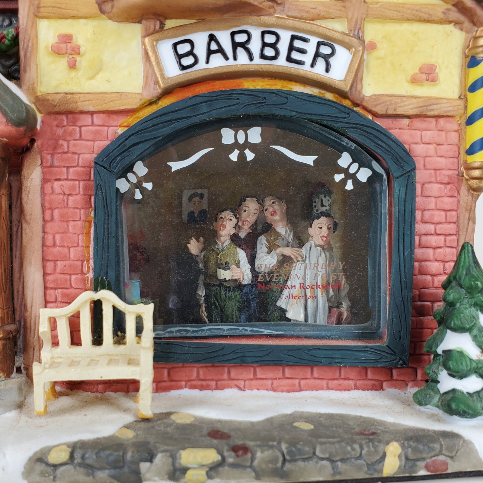 Vintage Christmas Barber Shop “Barber Shop Quartet” by Norman Rockwell