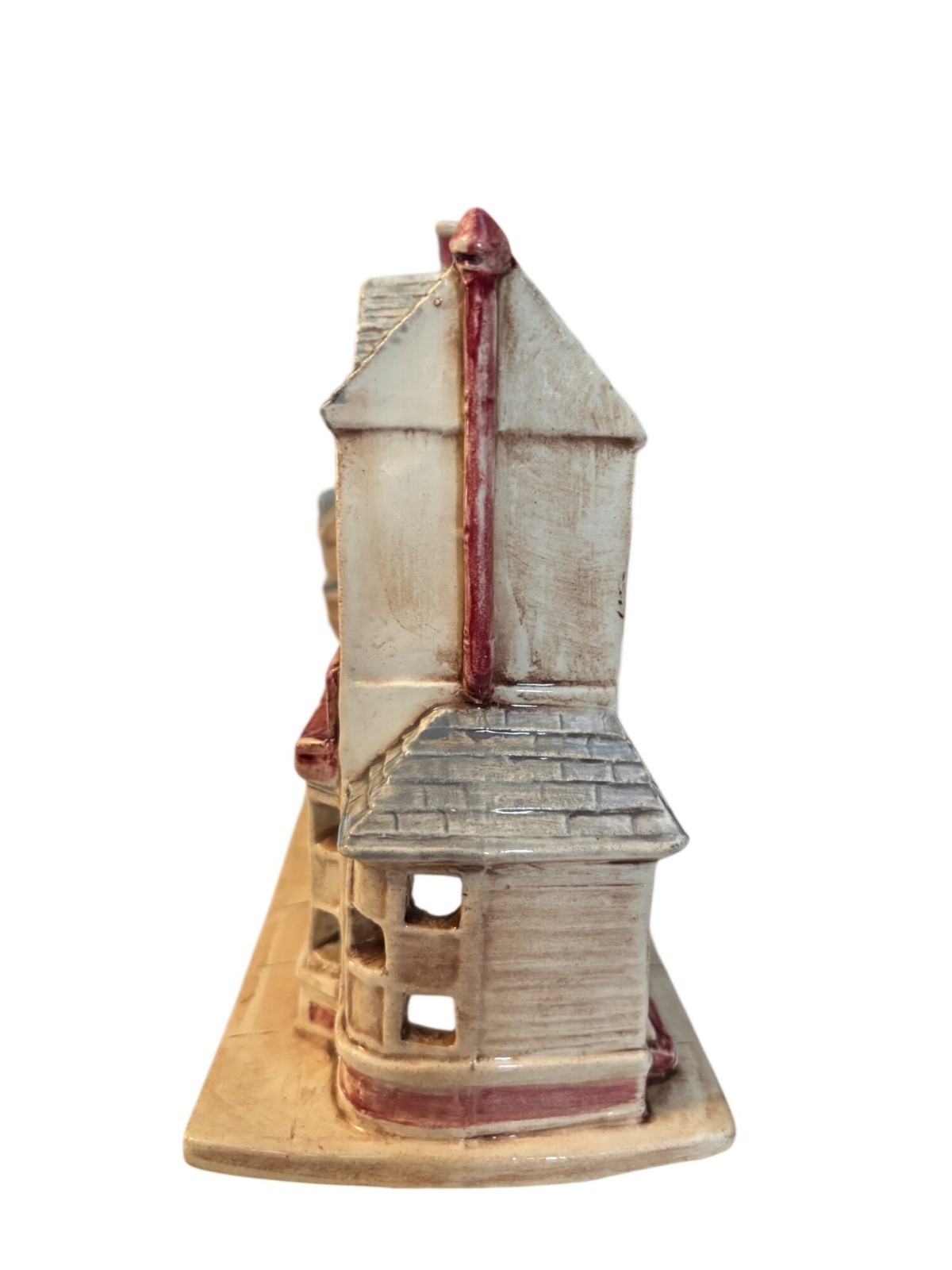 Hand-Painted Ceramic Village General Store & Drug Store Village Decor Piece