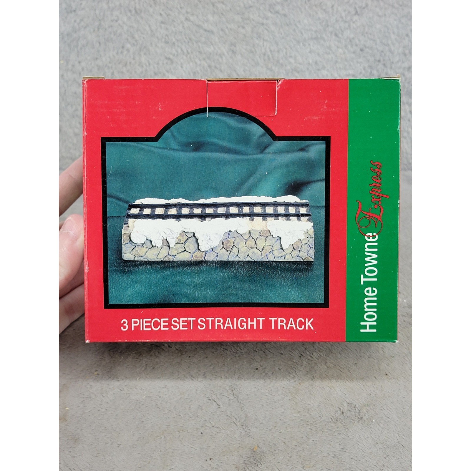 Home Towne Express JCPenney 1999 3 Piece Set Straight Track Christmas Village