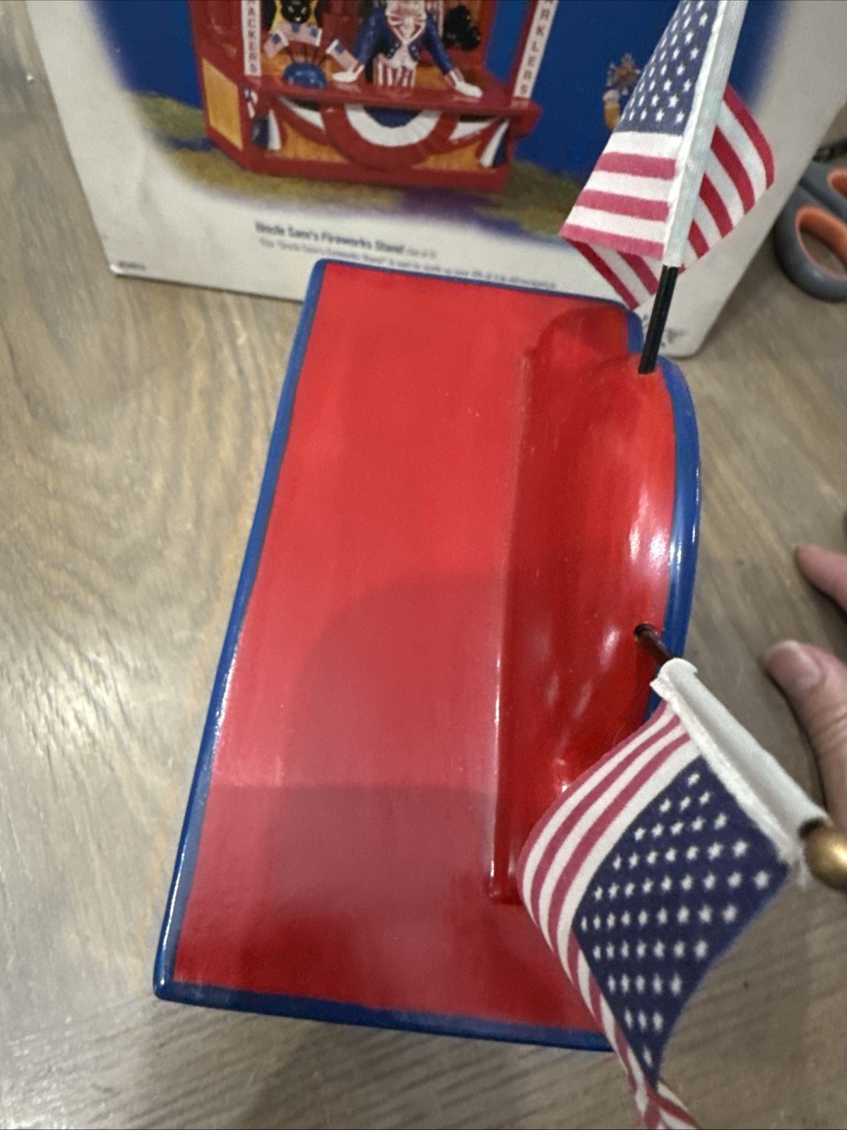 Department 56 Uncle Sam’s Firework Stand No Little Boy