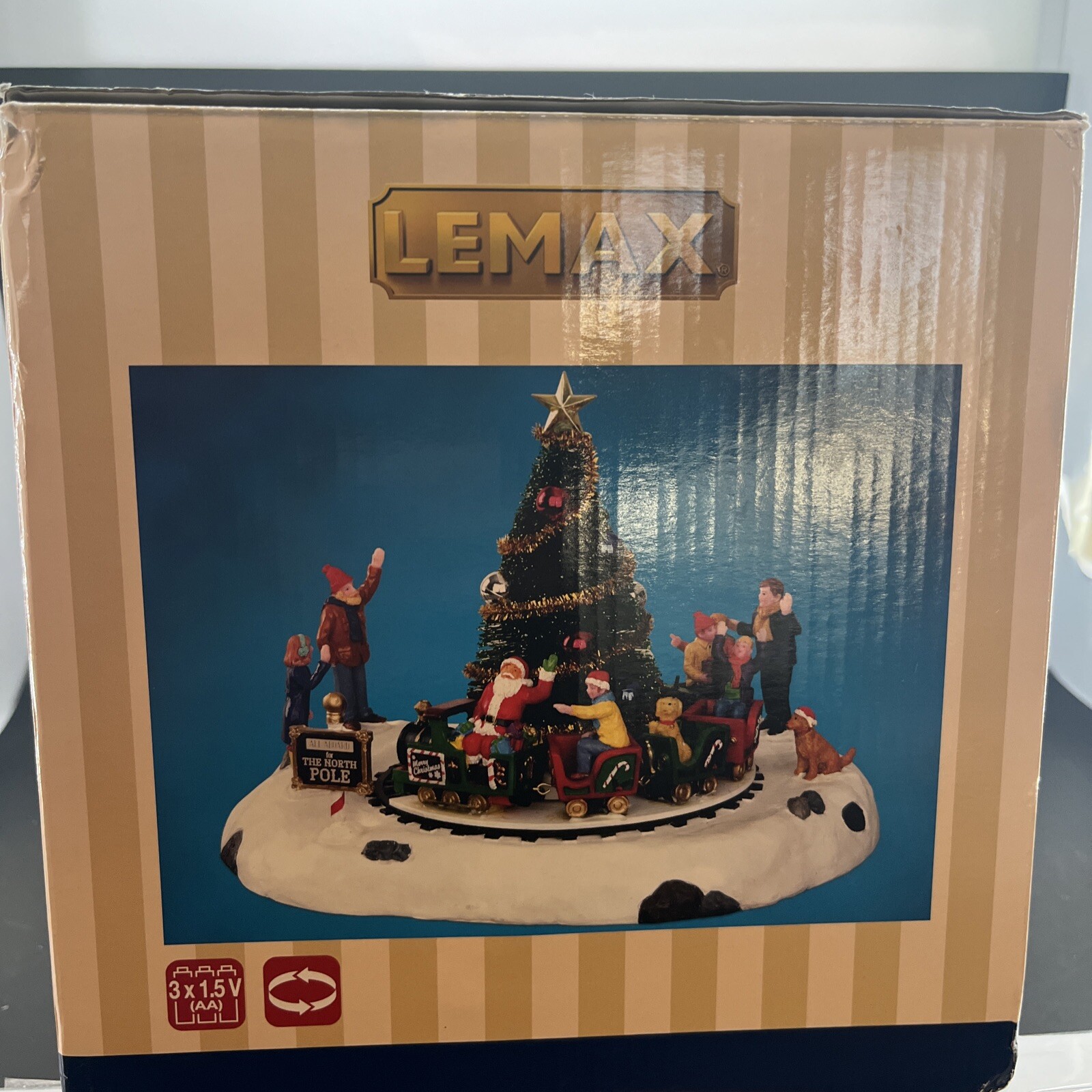 LEMAX Santa’s Kiddie Train, Battery Operated (4.5V) READ #34631 Working 2013
