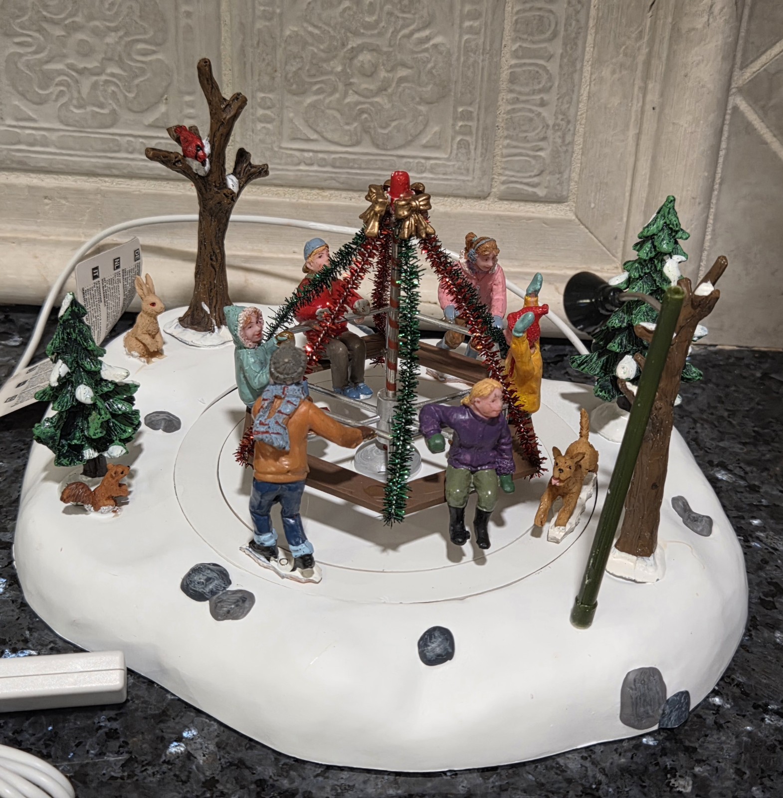 Lemax~14340~Lighted Animated Winter Playground Village Collection~Retired
