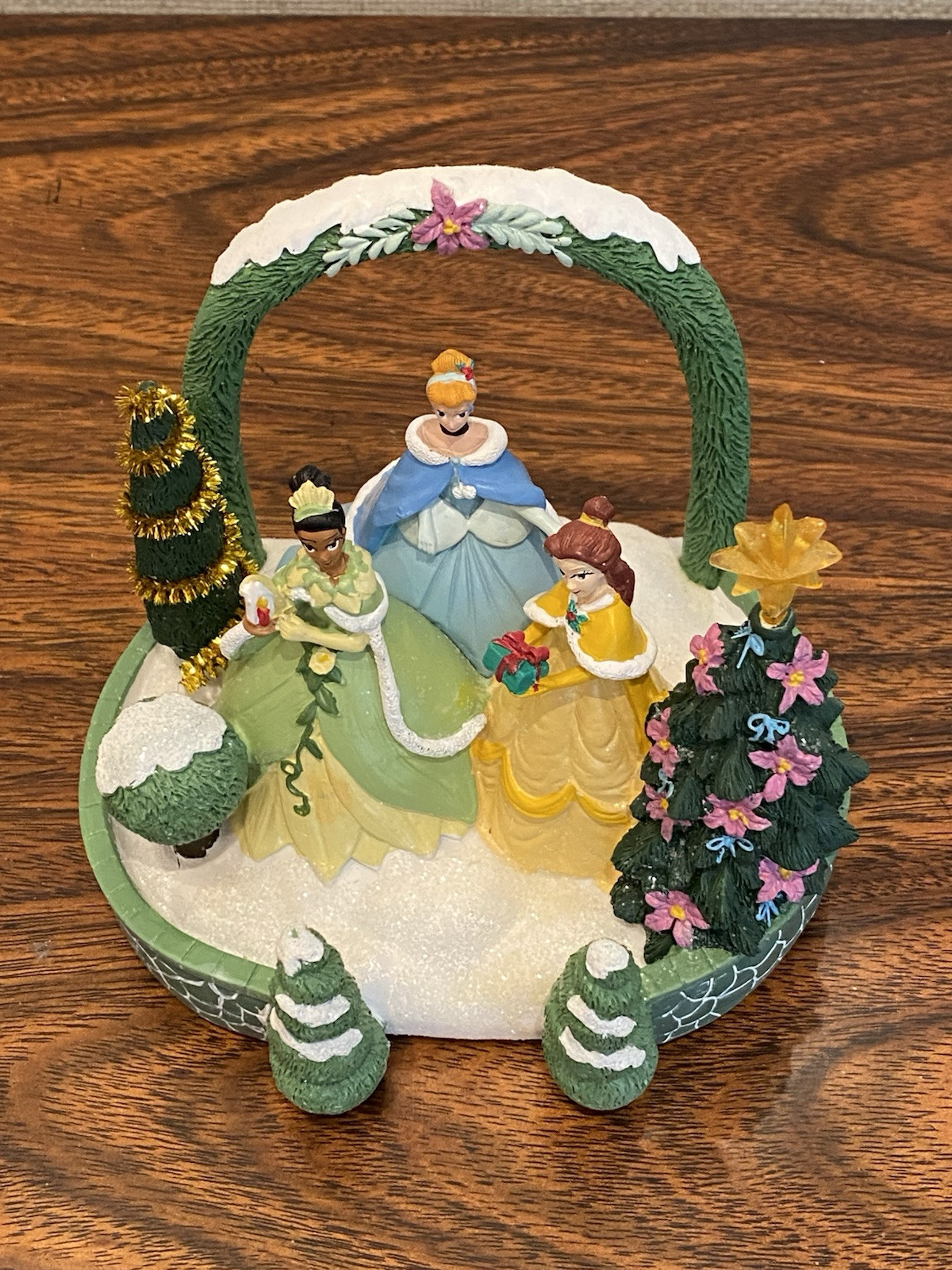 St. Nicholas Square Village Disney Princess Topiary Accessory Hand-Painted