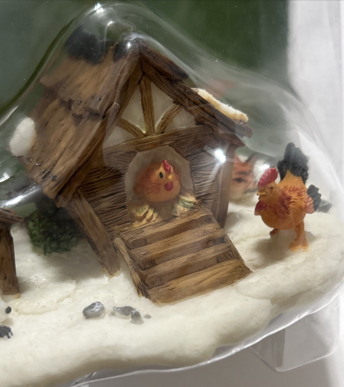 Vintage Santa’s Workbench Collection Accessories Dog Chicken House Fox Scene NEW