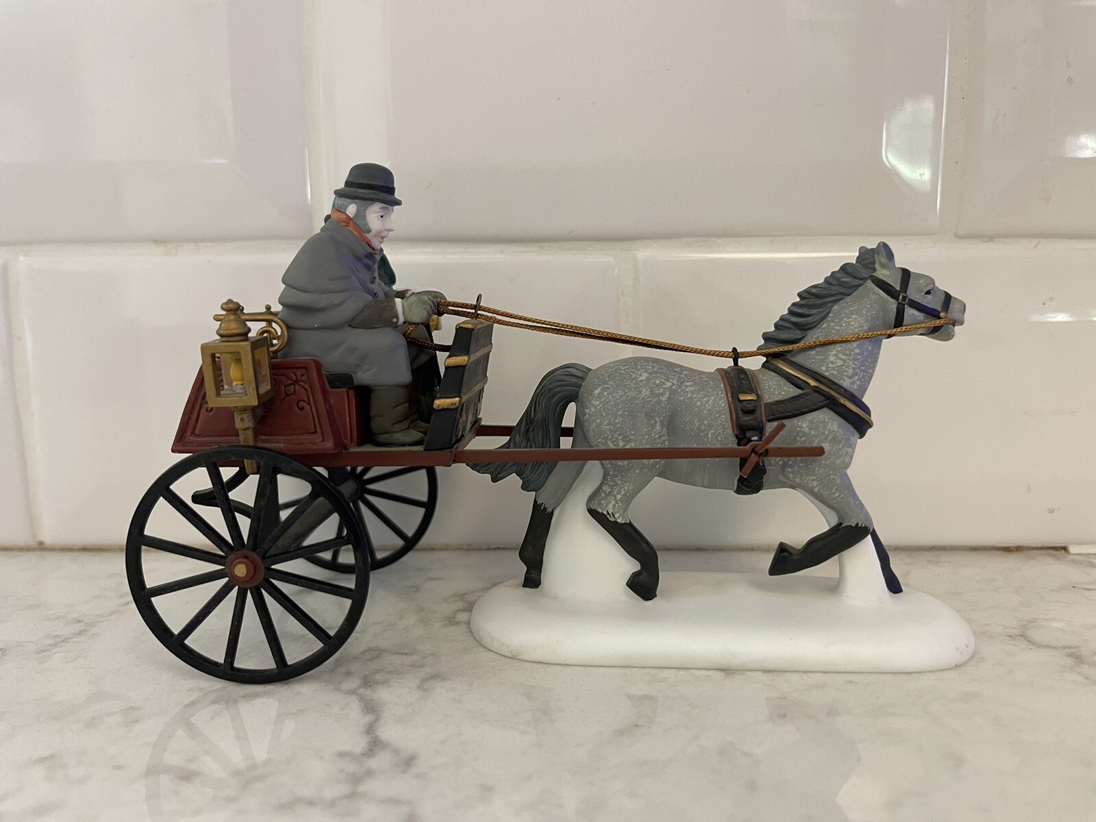 Dept 56 Heritage Village “Red Christmas Sulky”. 58401 Complete. Excellent!