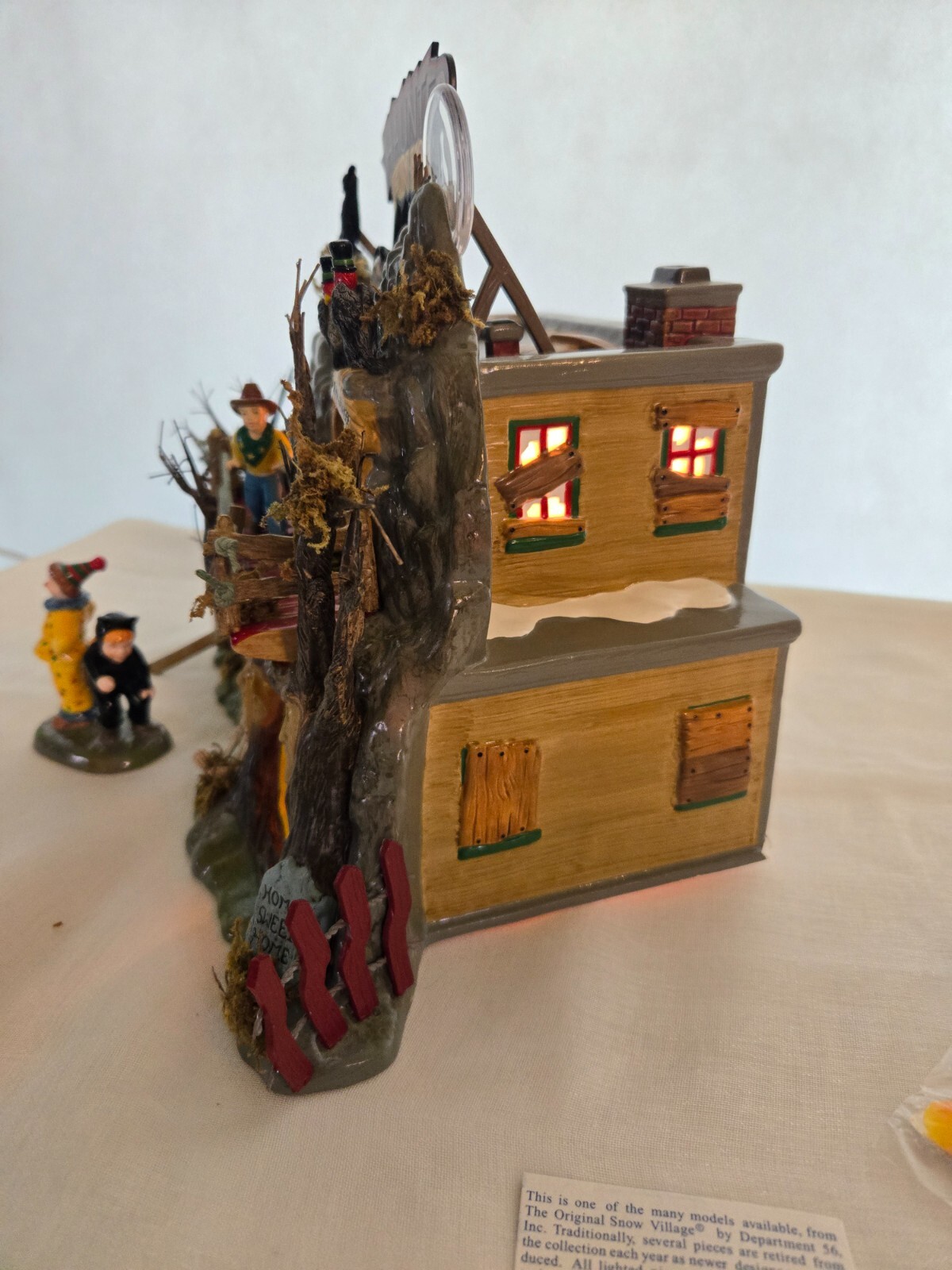 Dept 56 Snow Village Halloween Haunted Fun House – Works SOME FLAWS, PLEASE READ