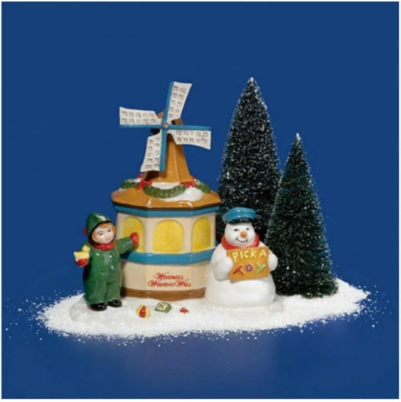 WINDMILL WISHING WELL! Original Snow Village Department 56 NEW 55431
