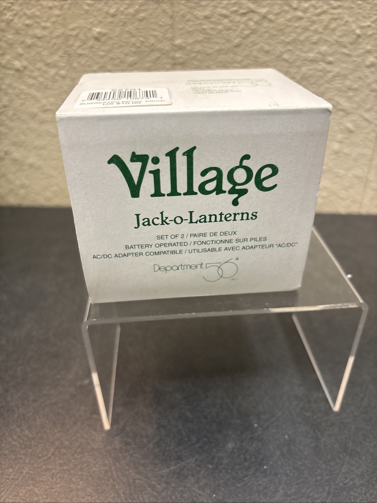 Dept 56 Jack-O-Lanterns Village Lights~Set of Two~#52701