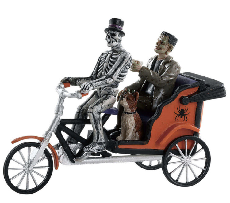 Lemax PEDICAB RIDE-Spooky Town -Carnival -Halloween Village