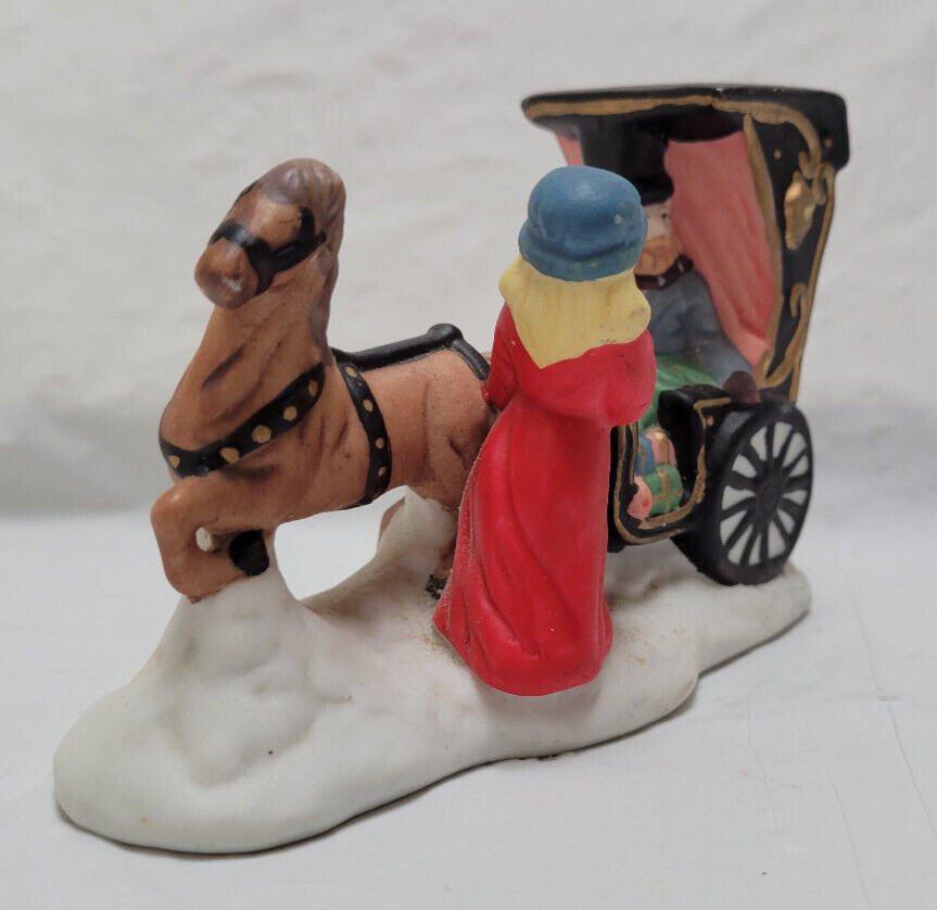 Vintage Ceramic/Porcelain Horse Drawn Coach Carriage