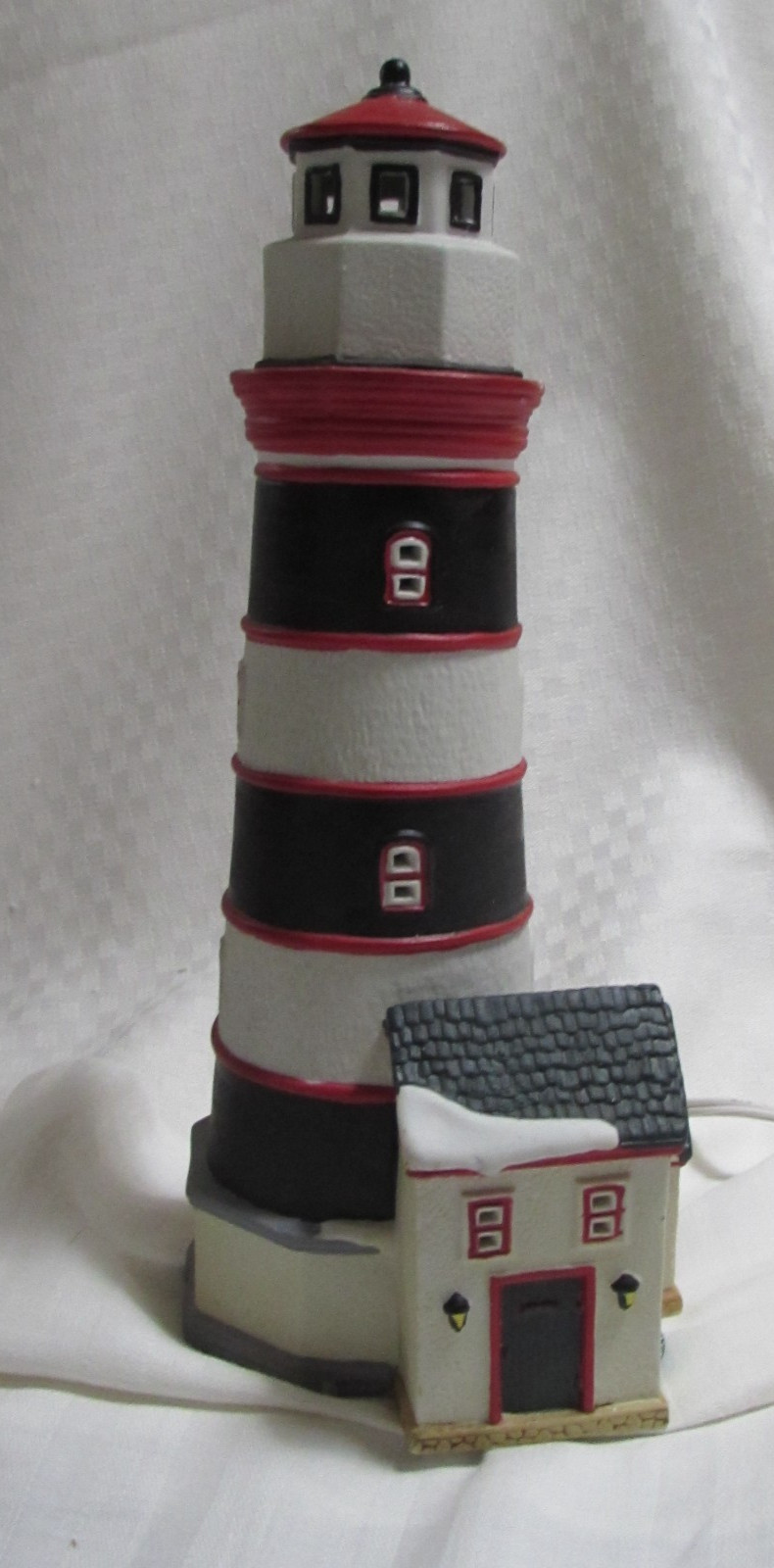 Vintage 1998 Lemax Plymouth Corners Lighted House Flashing Lighthouse No Box