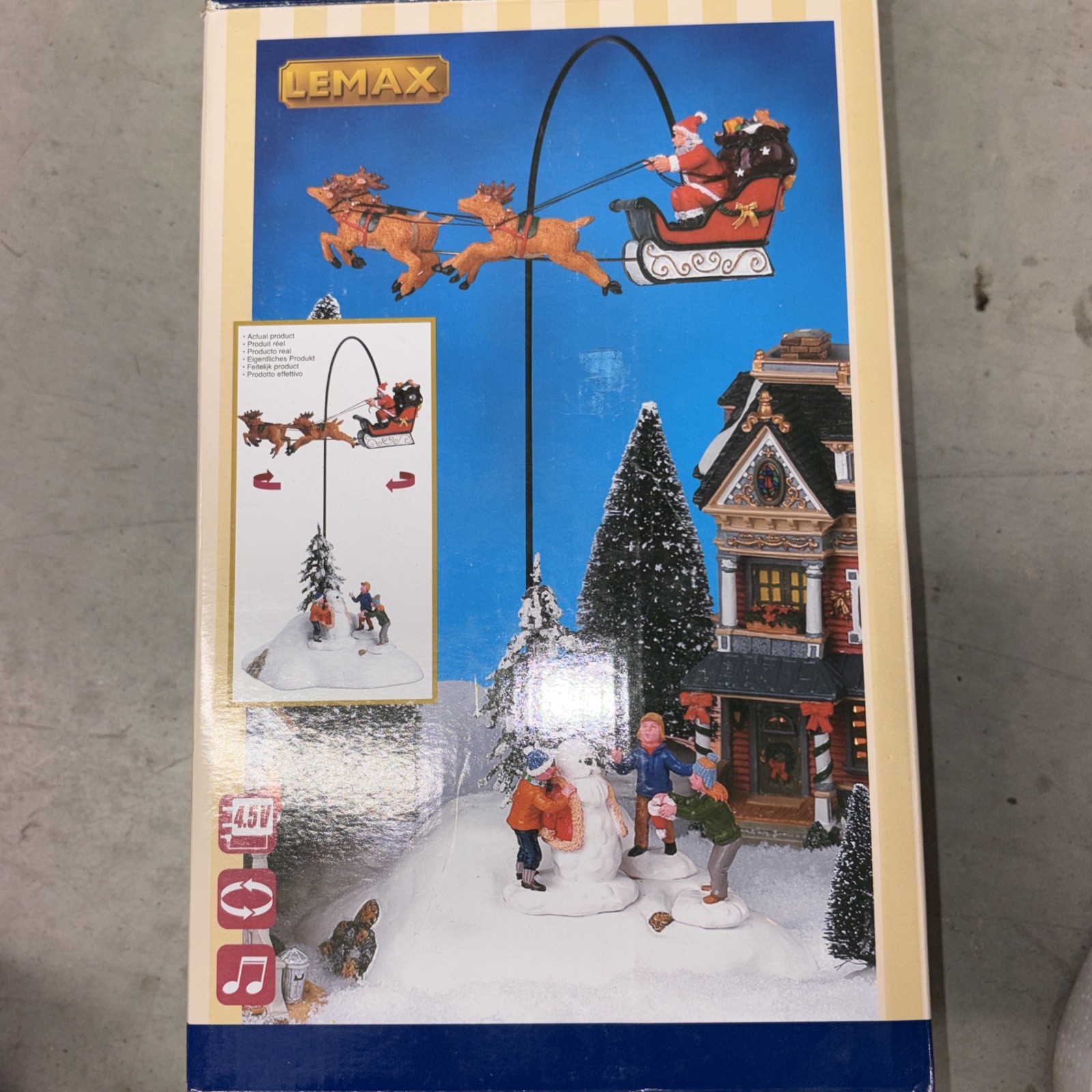 Lemax Animated Musical 2005 Village Collection Santa Claus is Coming to Town