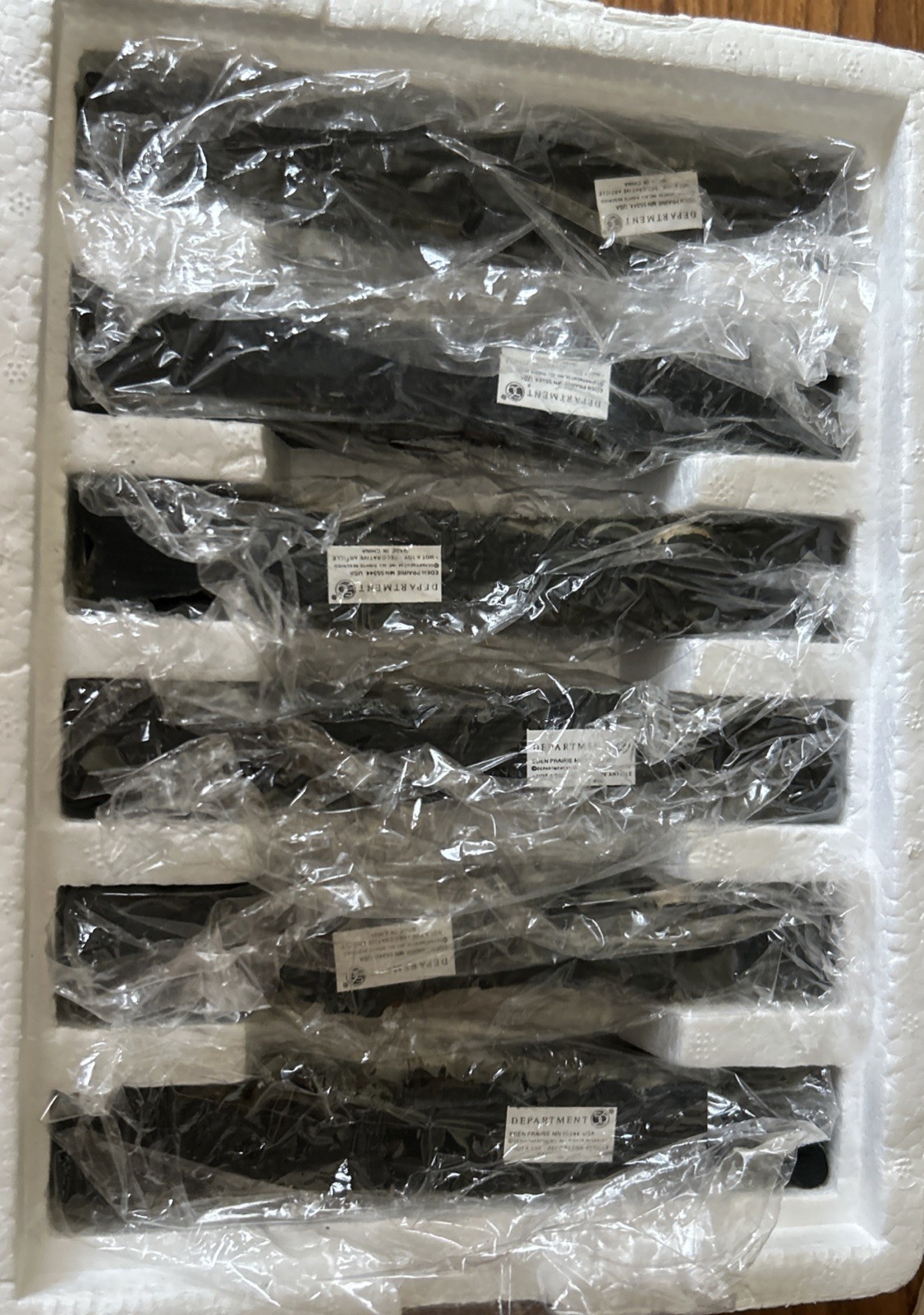 Department 56 Village Accessories Fieldstone Wall 56.52717 Set of 6 Pieces